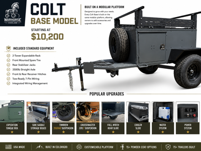 The Colt Base - Overland/Offroad 4x4 Trailer