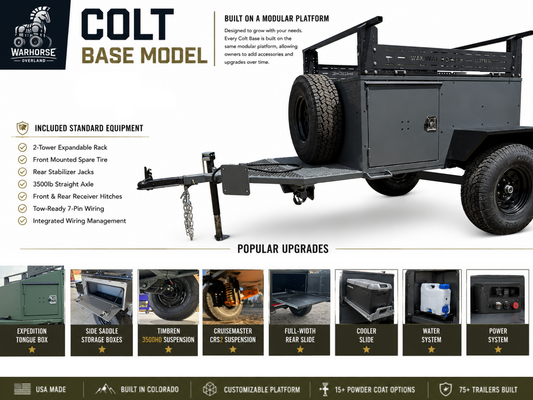 The Colt Base - Overland/Offroad 4x4 Trailer