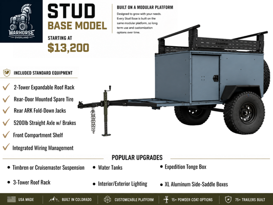 The STUD Base - Overland/Offroad 4x4 Trailer
