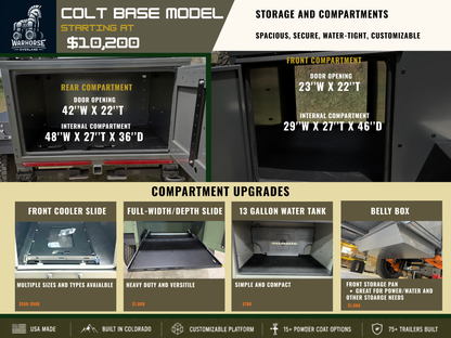 The Colt Base - Overland/Offroad 4x4 Trailer