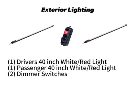 Exterior Lighting - White/Red Dimmable